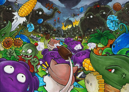 Plants vs. Zombies - Фан-арт — 2